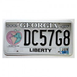 Plaque d Immatriculation USA - Georgia ( 410 )