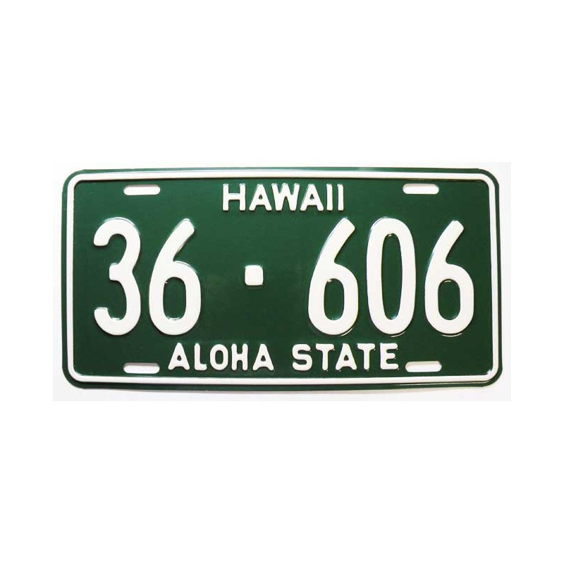 Plaque d Immatriculation USA - Hawaii ( 408 )