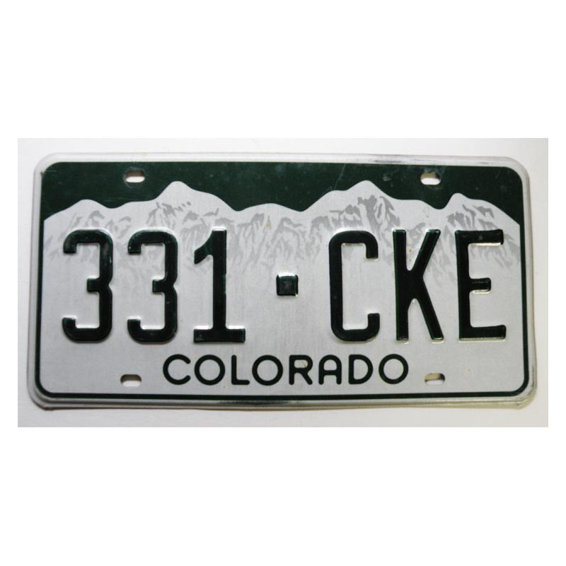 Plaque d Immatriculation USA - Colorado ( 399 )
