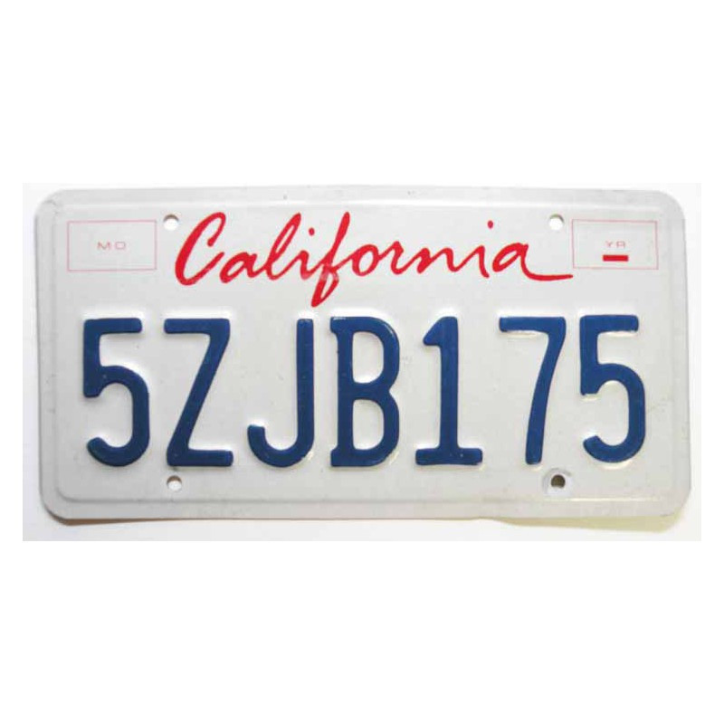 Plaque D'immatriculation Décorative USA California - Format 30x15 Cm - Plexiglas 3 Mm - Personnalisable Avec Ton Texte