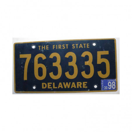 Plaque d Immatriculation USA - Delaware ( 415 )