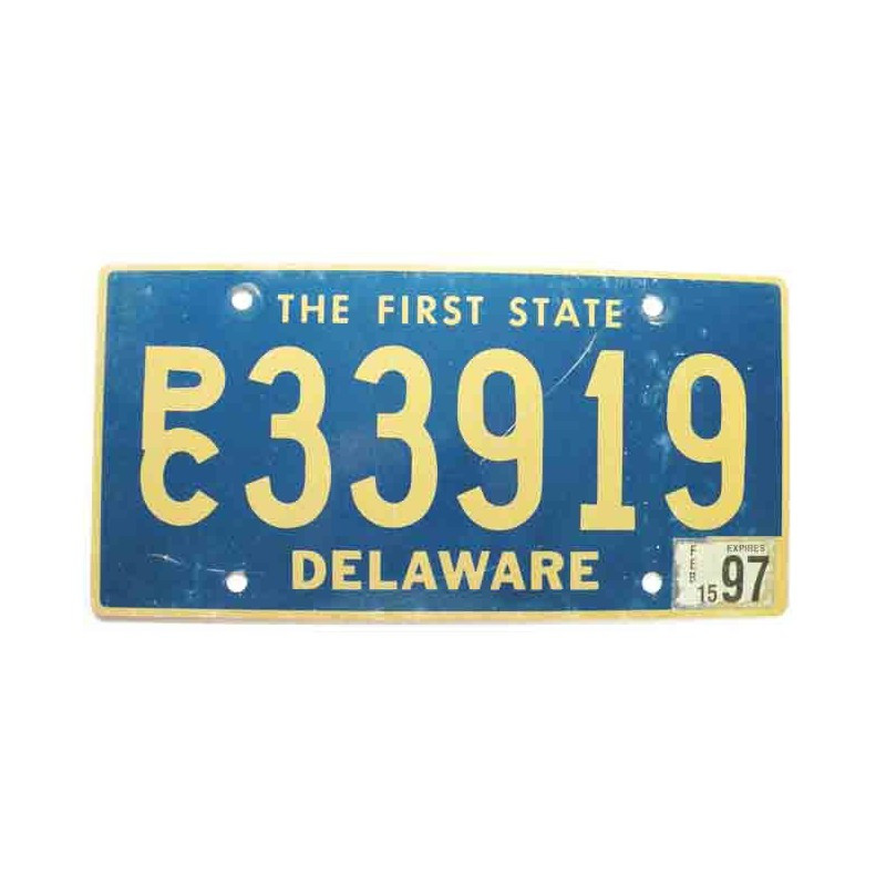 Plaque d Immatriculation USA - Delaware ( 417 )