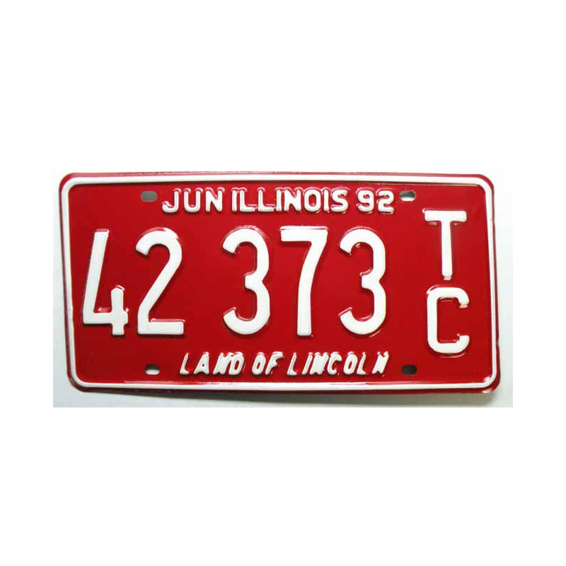 Plaque d Immatriculation USA - Illinois ( 429 )