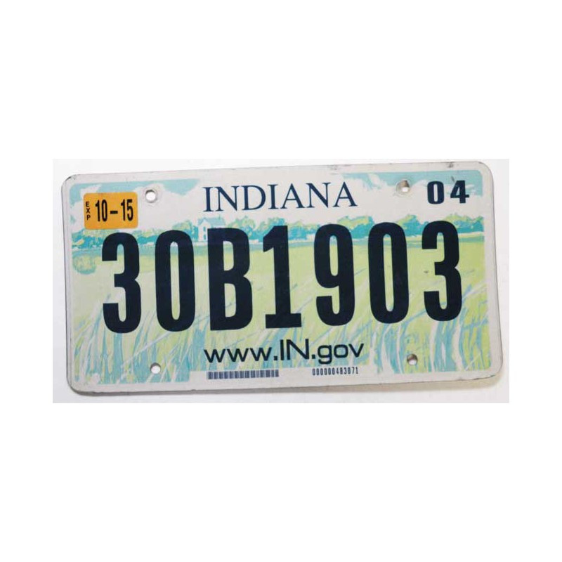 Plaque d Immatriculation USA - Indiana ( 432)