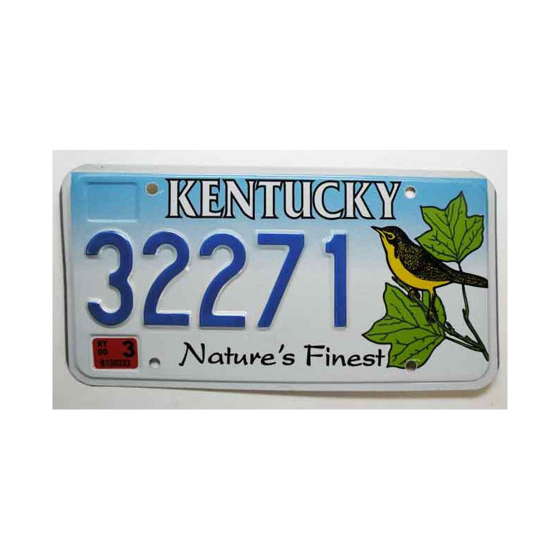 Plaque d Immatriculation USA - Kentucky ( 453)