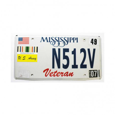 Plaque d Immatriculation USA - Mississippi ( 465 )