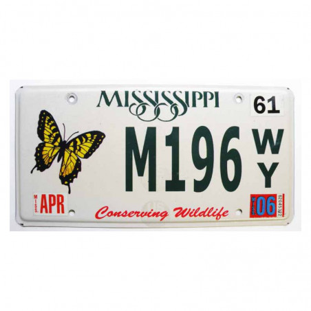 Plaque d Immatriculation USA - Mississippi ( 466 )