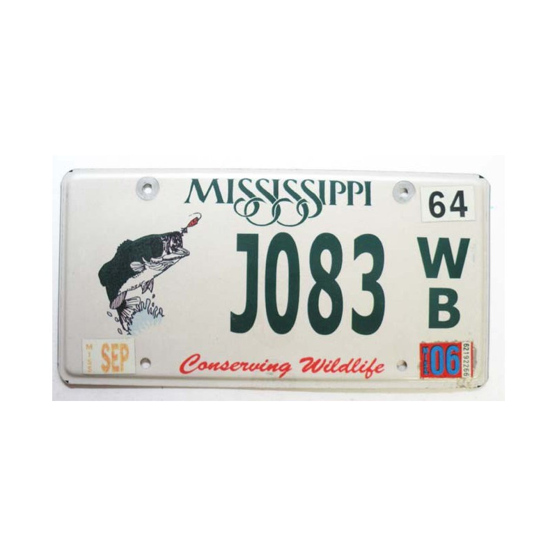 Plaque d Immatriculation USA - Mississippi ( 467 )