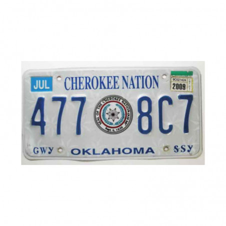 Plaque d Immatriculation USA - Oklahoma ( 478 )