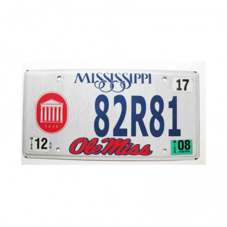 Plaque d Immatriculation USA - Mississippi ( 1047 )
