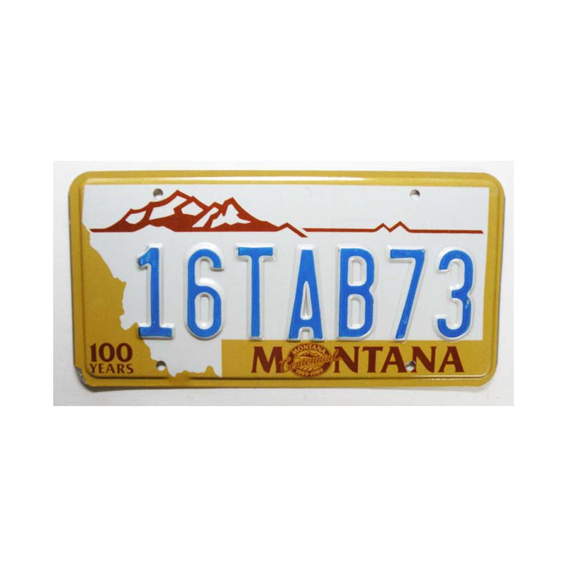 Plaque d Immatriculation USA - Montana ( 727 )