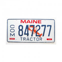 Plaque d Immatriculation USA - Maine ( 498 )