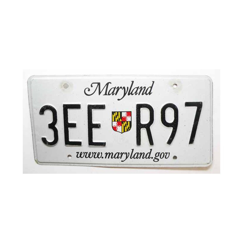 Plaque d Immatriculation USA - Maryland ( 496 )