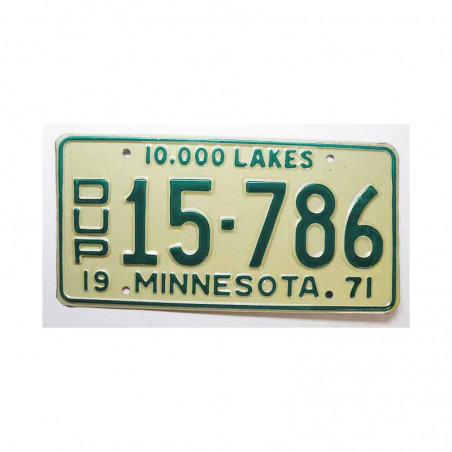 Plaque d Immatriculation USA - Minnesota ( 492 )