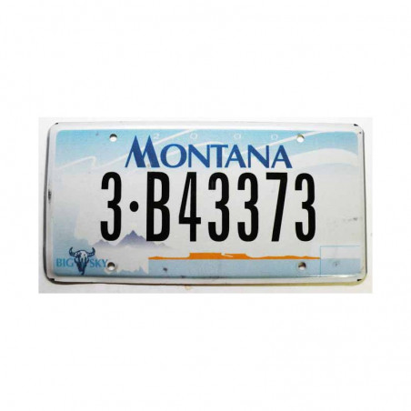 Plaque d Immatriculation USA - Montana ( 512 )