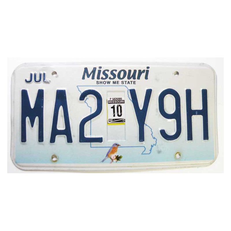 Plaque d Immatriculation USA - Missouri ( 506 )
