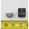 Talon de Météorite Lunaire NWA 14798 dans une boite Feld Breccia (Algérie - 0.49 gramme - 003 **)