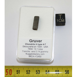 Tranche de météorite Gruver...