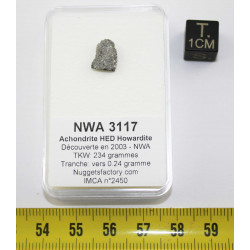 Tranche de météorite NWA...