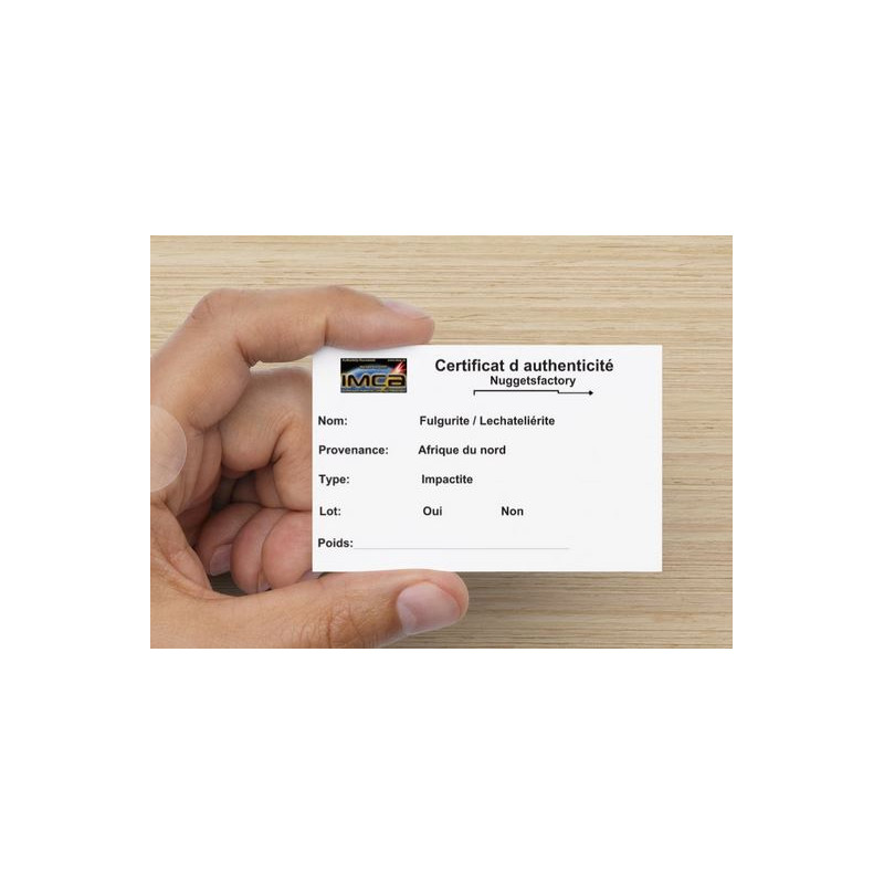 2 Fulgurites dans une boite (Sahara - 005 **)