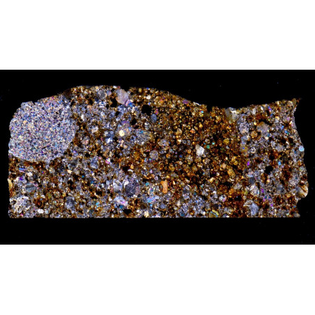 Lame mince de météorite NWA 12976 - chondrite L3.6 (NWA - 027*)