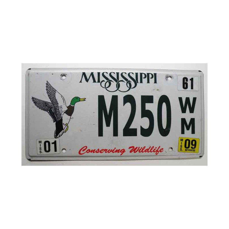 Plaque d Immatriculation USA - Mississippi ( 563)