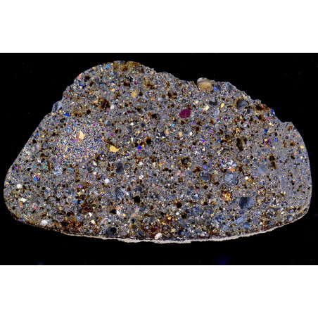Lame mince de météorite NWA 13069 - chondrite LL4 (NWA - 028*)