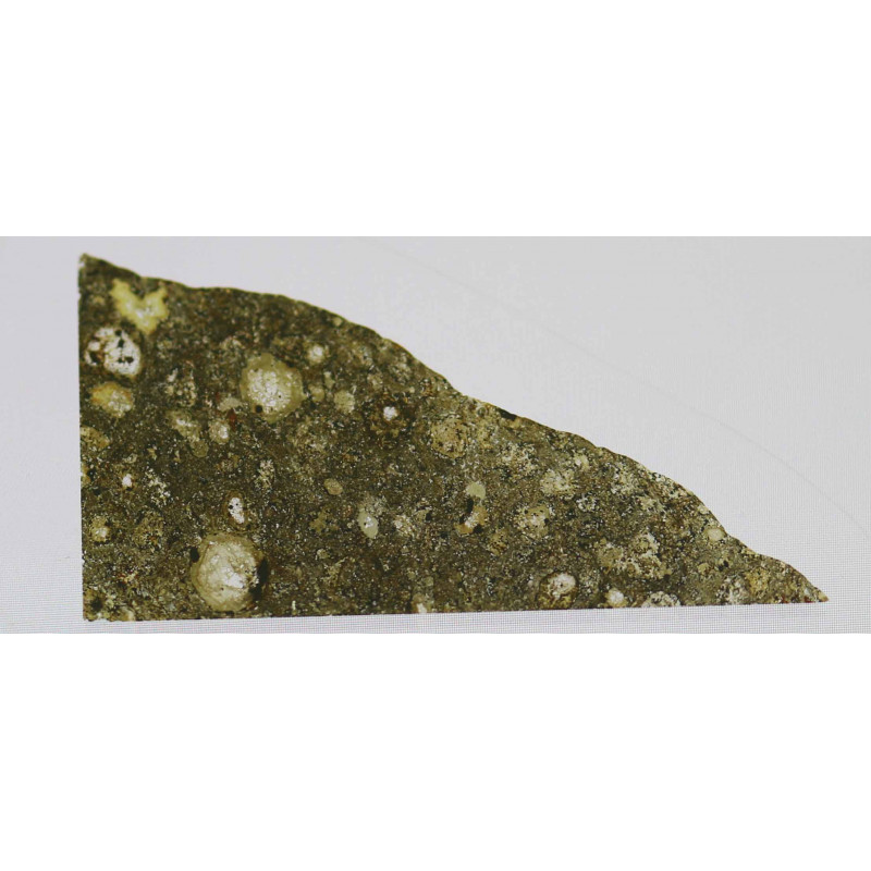 Lame mince de météorite NWA 2900 - chondrite carbonée CV3 (NWA - 012) Lame mince de météorite NWA 2900 - chondrite carbonée CV3 (NWA - 012)