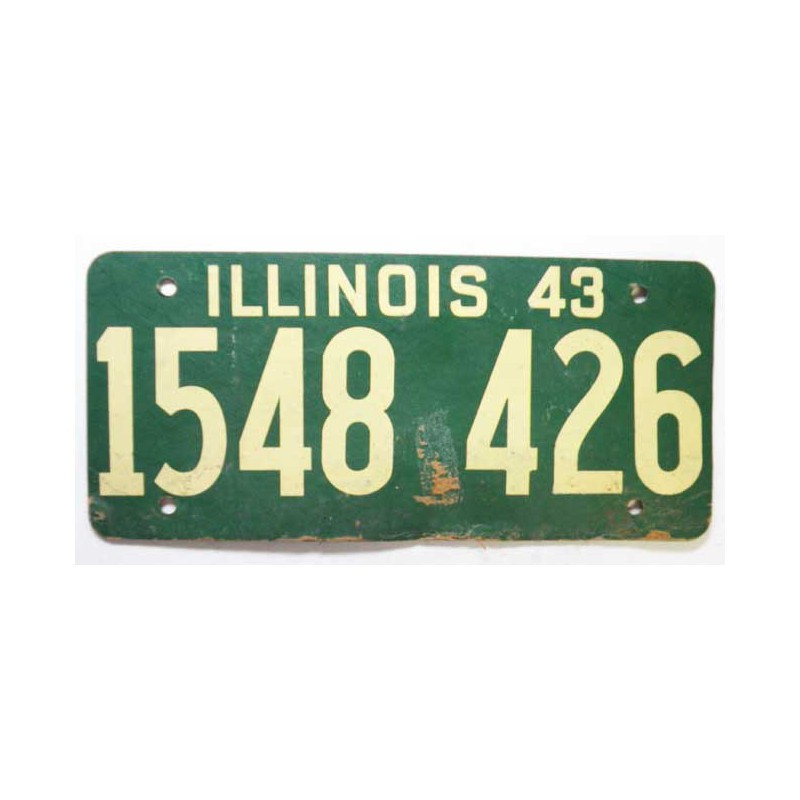 Plaque d Immatriculation USA - Illinois ( 619 )