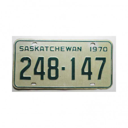 Plaque d Immatriculation Canada Saskatchewan ( 604 )