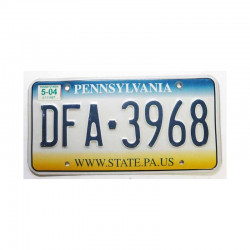 Plaque d Immatriculation USA - Pennsylvania  (601 )