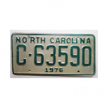 Plaque d Immatriculation USA - North Carolina ( 596 )