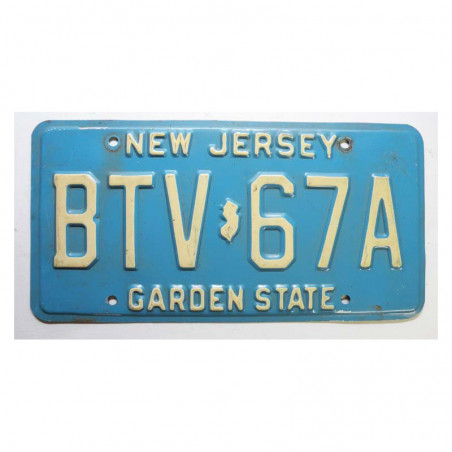 Plaque d Immatriculation USA - New Jersey ( 590 )
