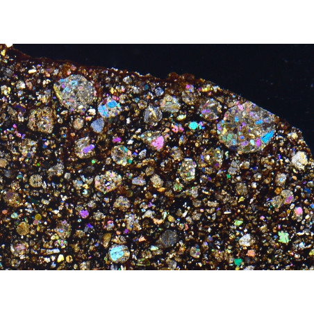 Lame mince de météorite NWA 16351 - Chondrite H5 (NWA - 043*)