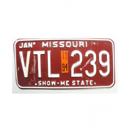 Plaque d Immatriculation USA - Missouri ( 680 )