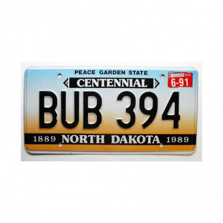 Plaque d Immatriculation USA - North Dakota ( 670 )
