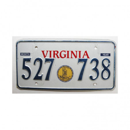 Plaque d Immatriculation USA - Virginia ( 668 )