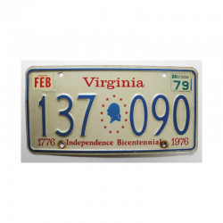 Plaque d Immatriculation USA - Virginia ( 667 )