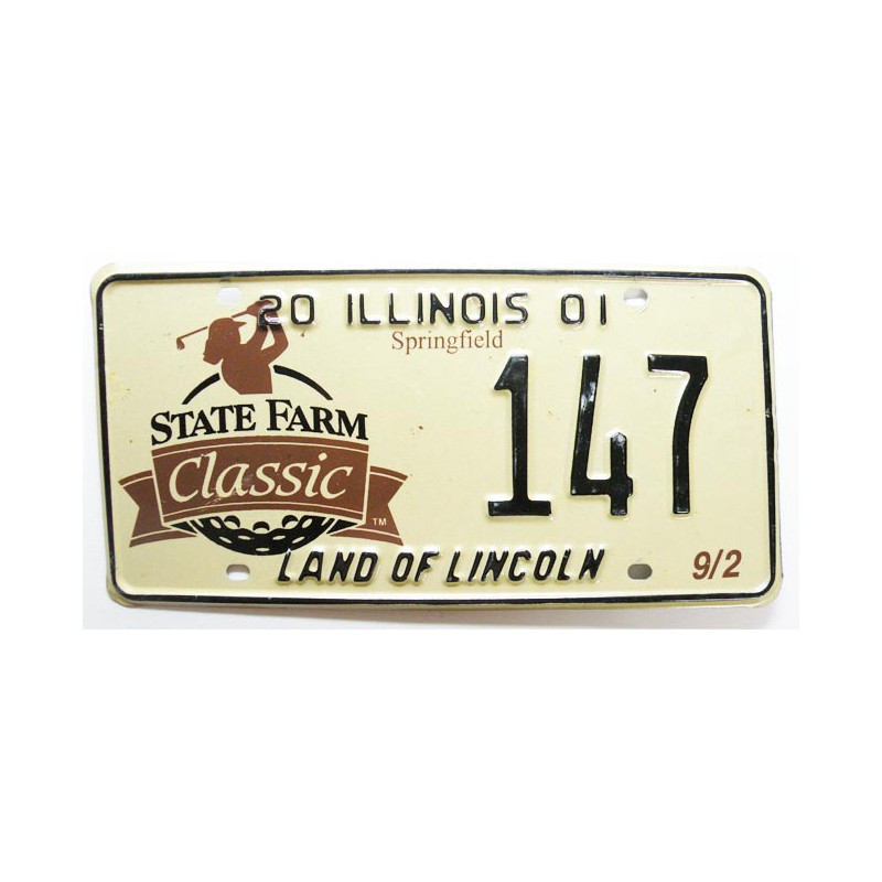 Plaque d Immatriculation USA - Illinois ( 665 )
