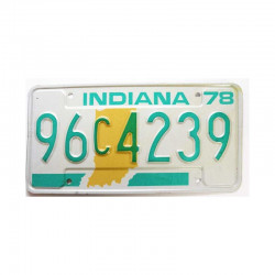 Plaque d Immatriculation USA - Indiana ( 833)