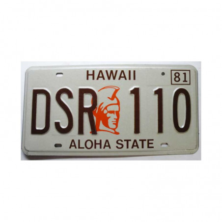 Plaque d Immatriculation USA - Hawaii ( 660 )