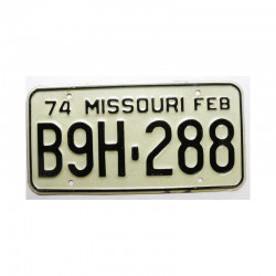 Plaque d Immatriculation USA - Missouri ( 657 )