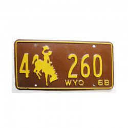 Plaque d Immatriculation USA - Wyoming ( 702 )