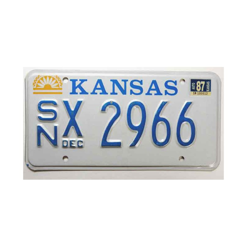 Plaque d Immatriculation USA - Kansas ( 699 )