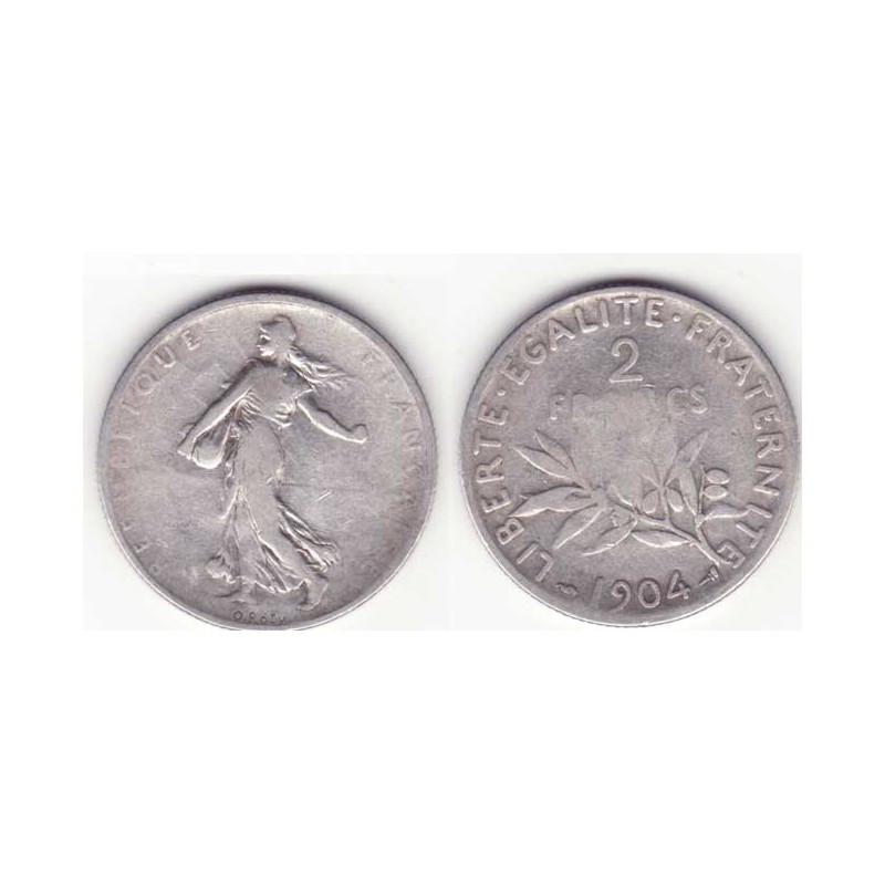 2 francs semeuse 1904 argent ( 001 )