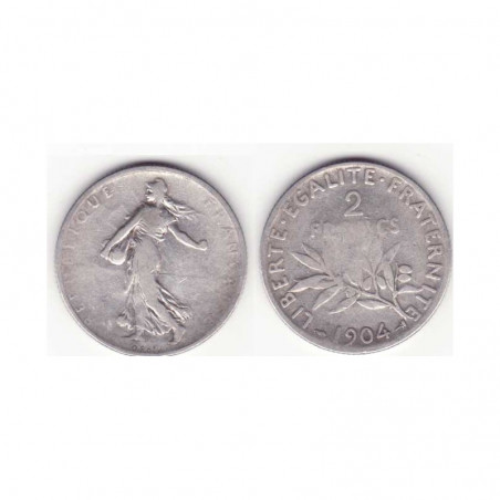 2 francs semeuse 1904 argent ( 001 )
