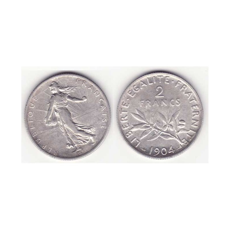 2 francs semeuse 1904 argent ( 004 )
