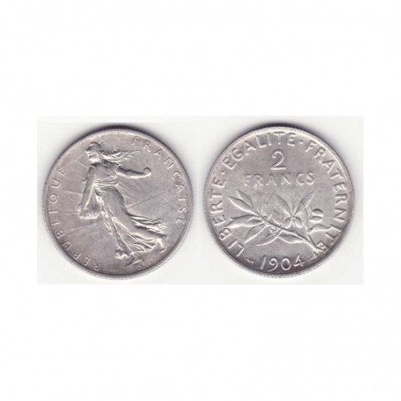 2 francs semeuse 1904 argent ( 004 )