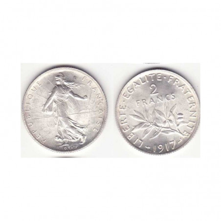 2 franc semeuse 1917 argent ( 001 )
