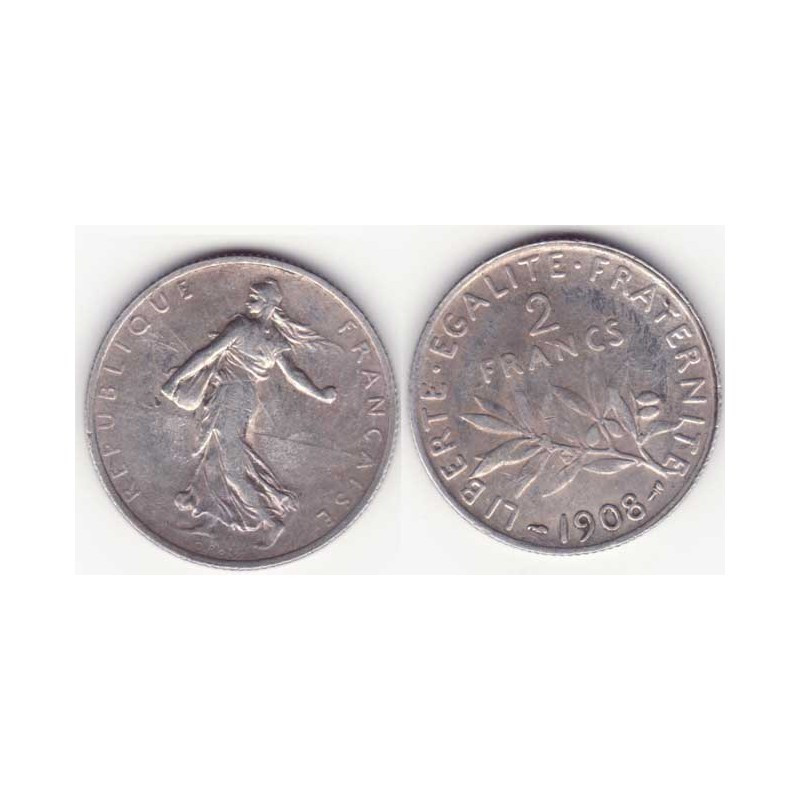 2 franc semeuse 1908 argent ( 002 )